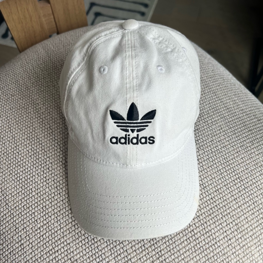 Adidas Relaxed Strap Back Hat Baseball Cap Hat White